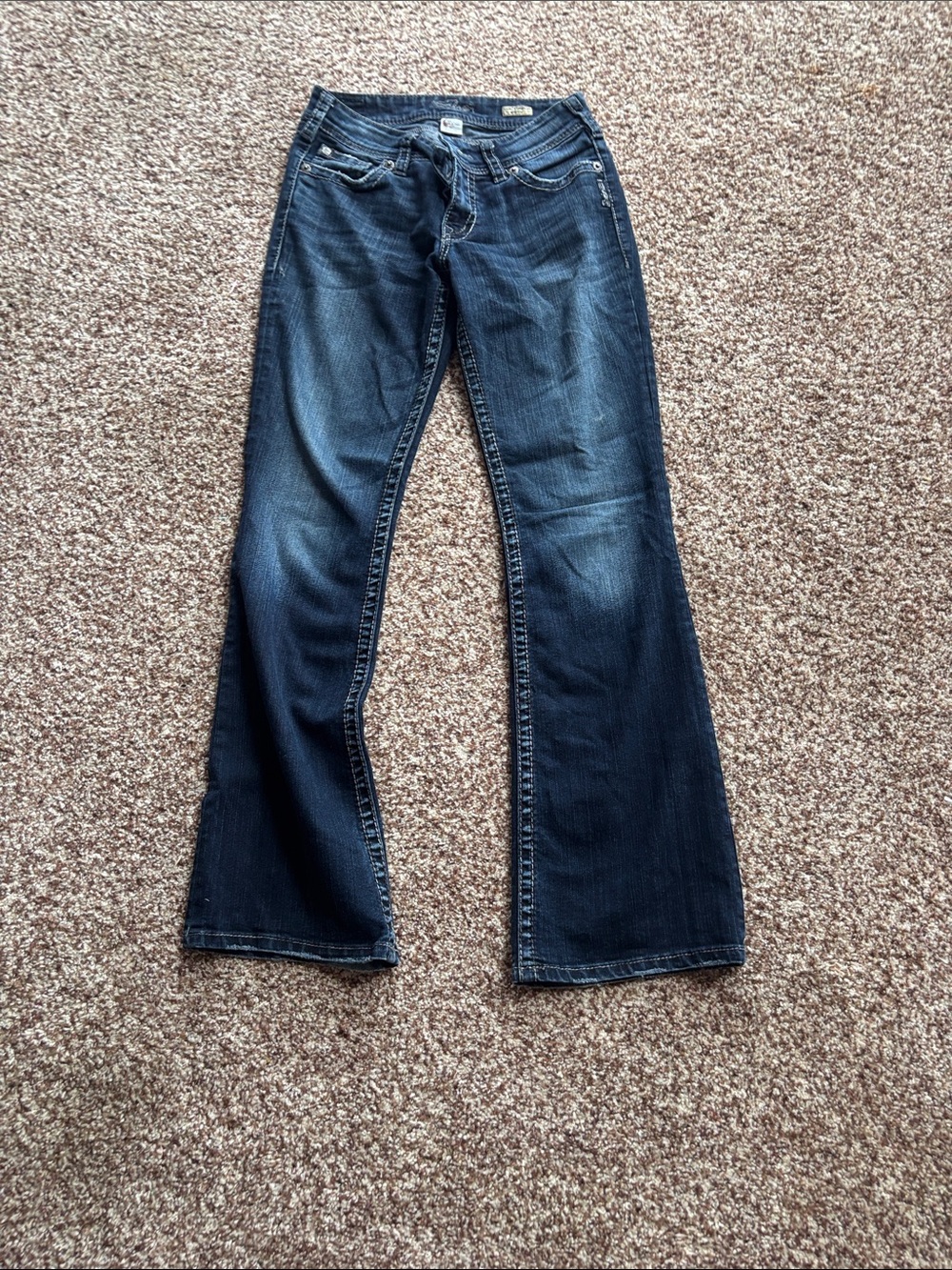 Silver Jeans Women's Dark Blue Flare Jeans